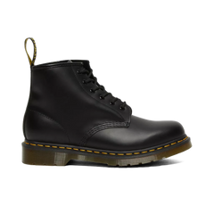 Dr. Marten Yellow Stitch Smooth Leather Boot 'Black'