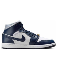Jordan 1 Mid ‘Football Grey White Midnight Navy (Women’s)’ FZ8777-044