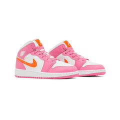 Air Jordan 1 Mid 'Pinksicle Safety Orange' GS (2022)