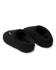 GV Gallery Stacy from the Wood Fuzzy Mules Black