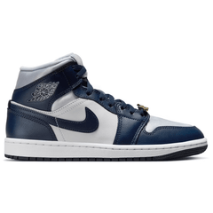 Jordan 1 Mid ‘Football Grey White Midnight Navy (Women’s)’ FZ8777-044