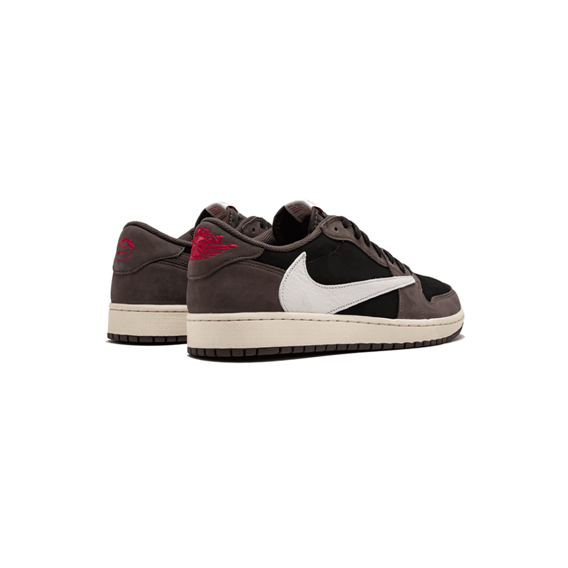 Nike Men’s Air Jordan 1 Low Travis Scott, Black/Sail/Dark Mocha/Universi CQ4277-002