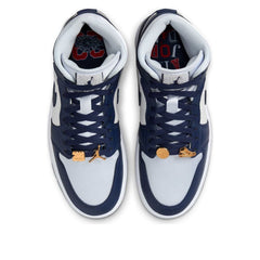Jordan 1 Mid ‘Football Grey White Midnight Navy (Women’s)’ FZ8777-044