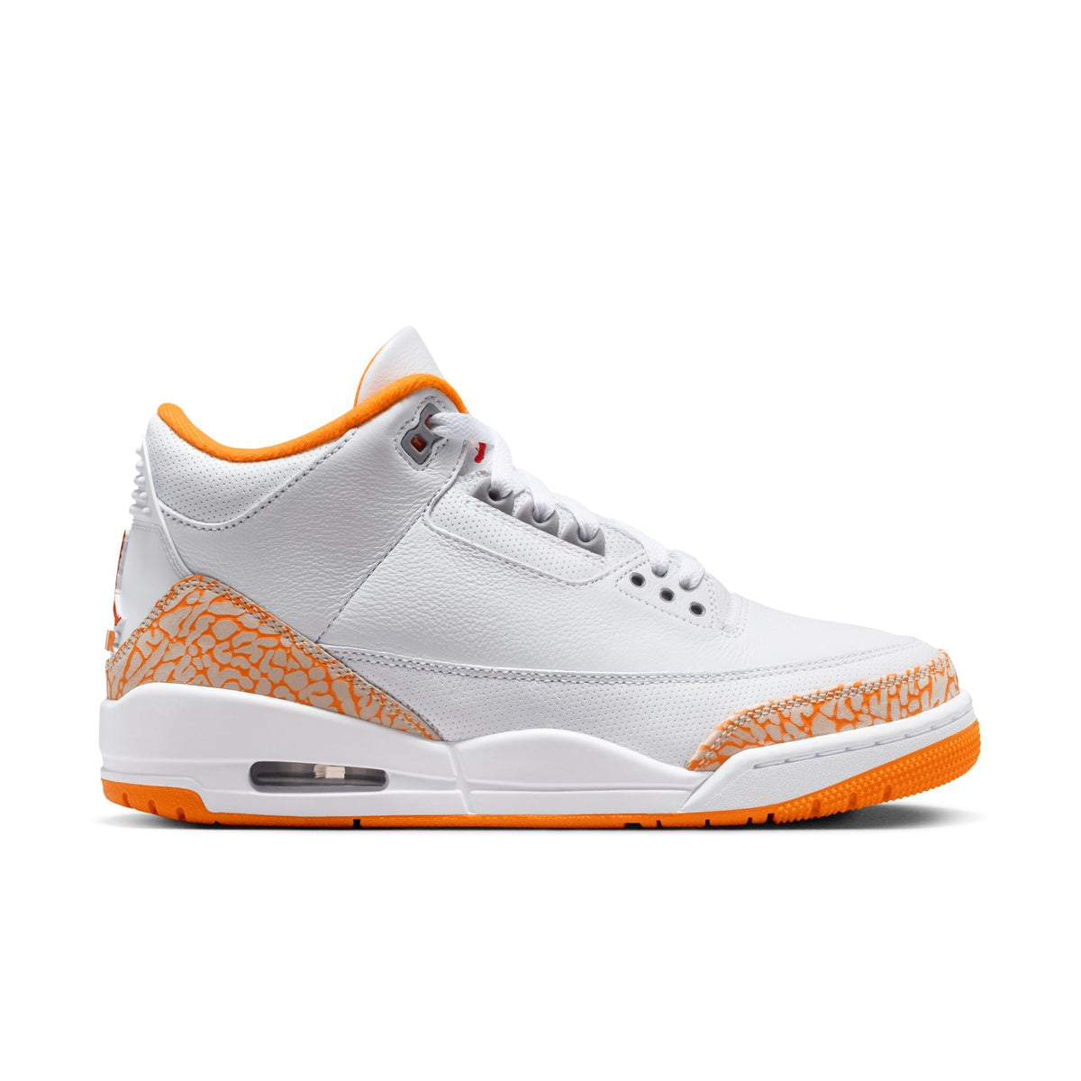 Womens Air Jordan 3 Retro 'White/Orange Peel'