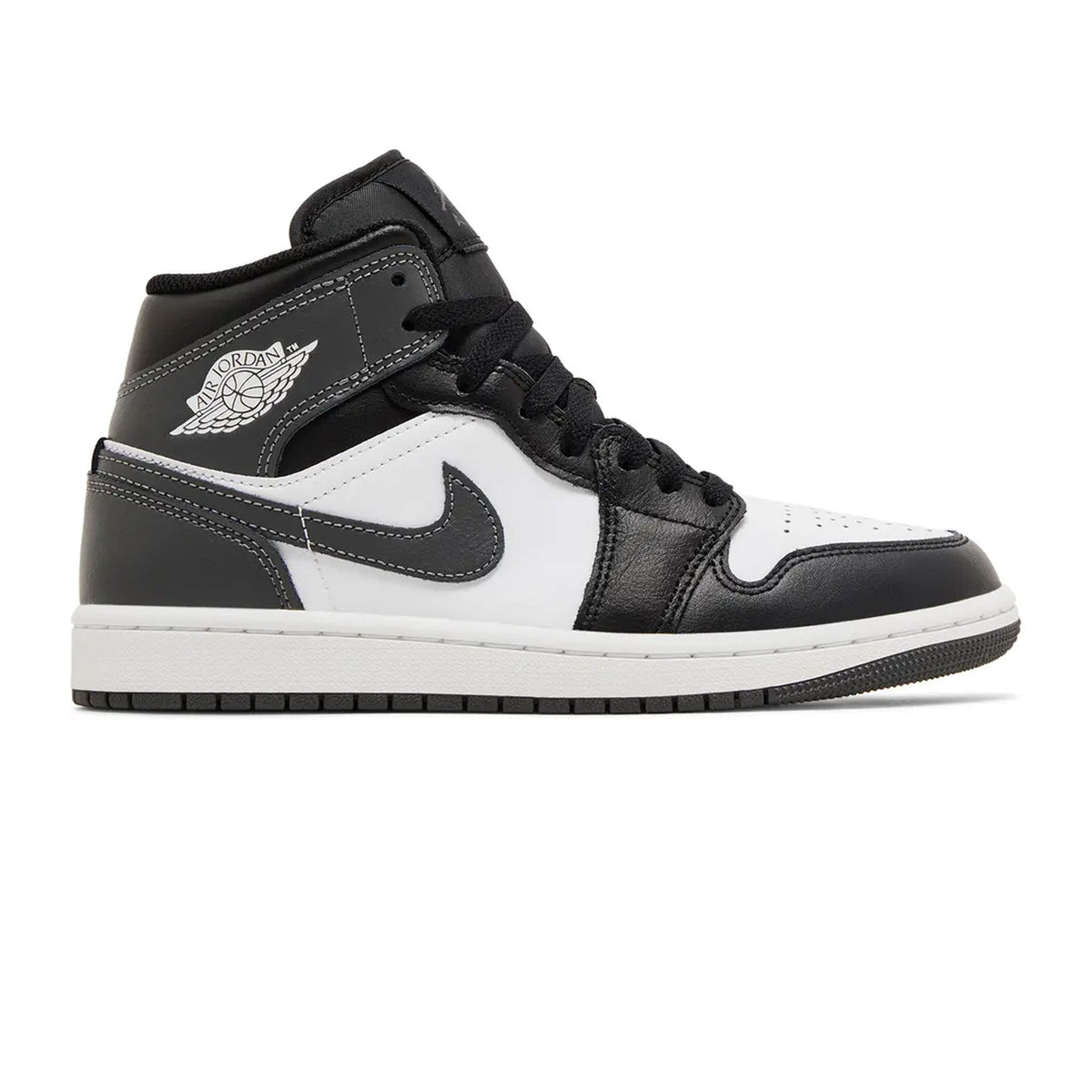 Air Jordan 1 Mid 'Black White Iron Grey' (2024)