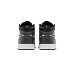 Air Jordan 1 Mid 'Black White Iron Grey' (2024)