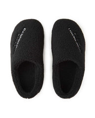 GV Gallery Stacy from the Wood Fuzzy Mules Black