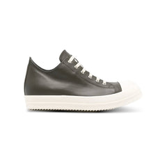 Rick Owens Concordians Low Sneaks Full Grain Cow Leather Green Milk